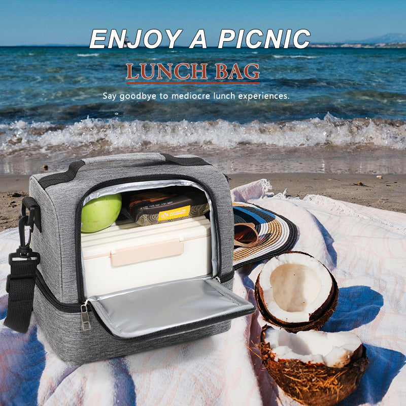 Insulated picnic bag with practical compartments Kalsten