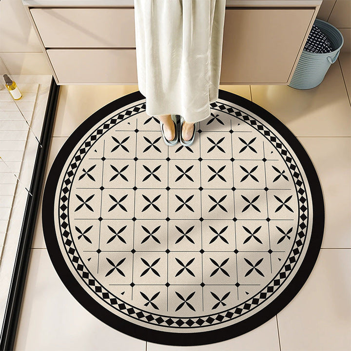 Round Decorative Bath Mat Kalsten