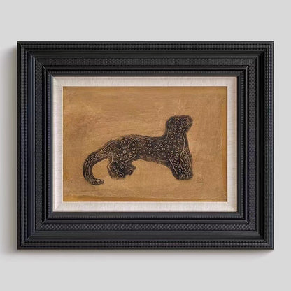 Artistically Made Animal Print Framed