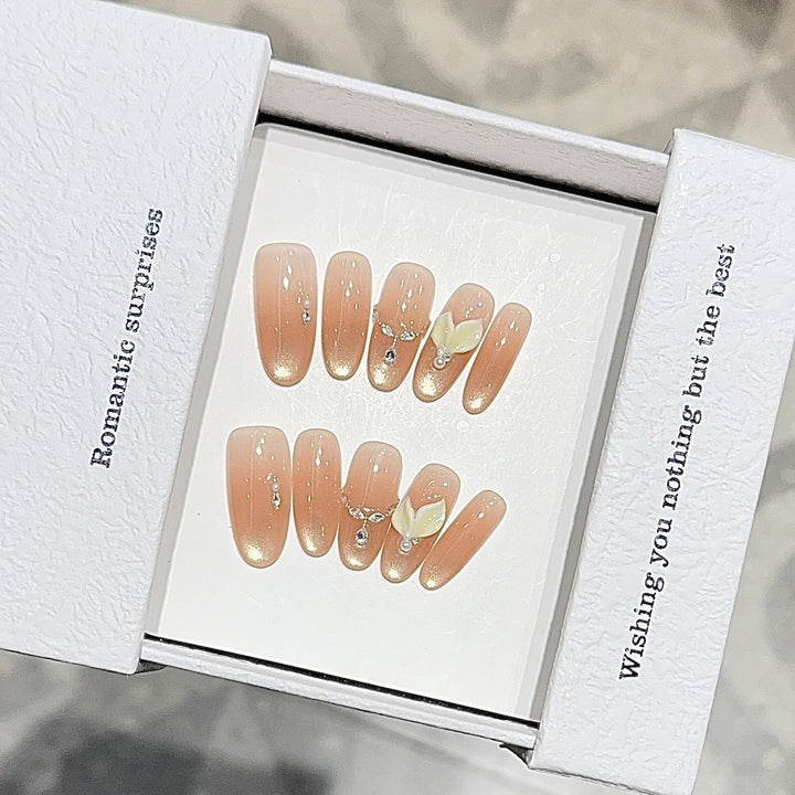 Artificial nails with Romantic Design Kalsten
