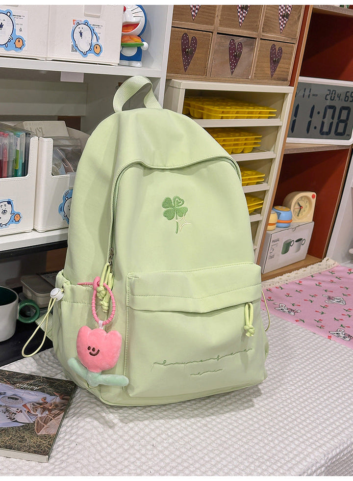 Casual Embroidered School Backpack