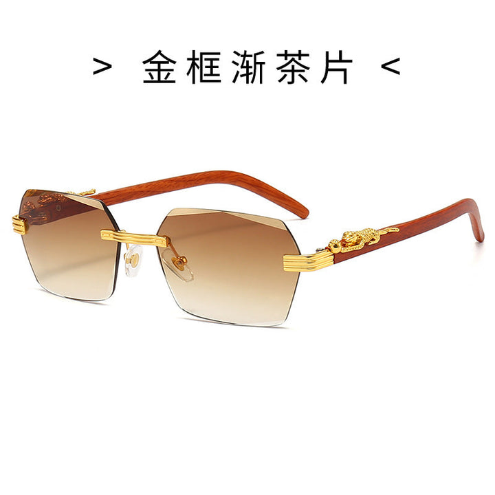 Ladies Designer Sunglasses with Artistic Wooden Frame and Elegant Glass Elements Kalsten