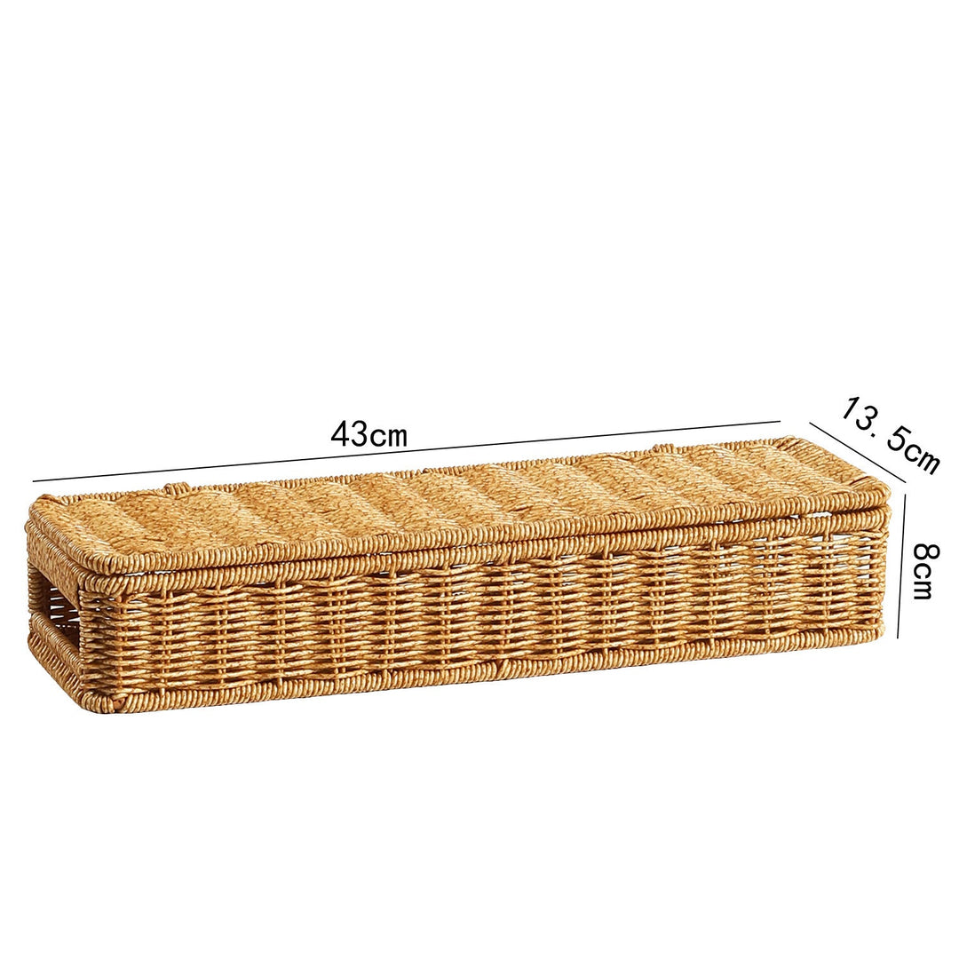 Unisex Oval Storage Basket with Handwoven Structure Kalsten