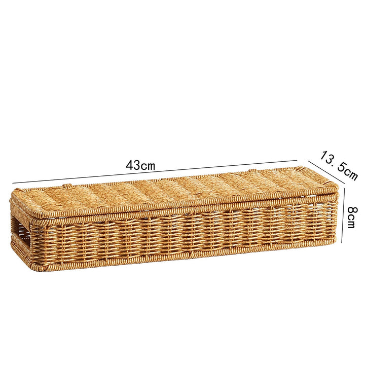 Unisex Oval Storage Basket with Handwoven Structure Kalsten
