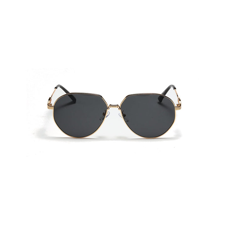 Ladies stylish oval sunglasses with fashionable metal frame Kalsten