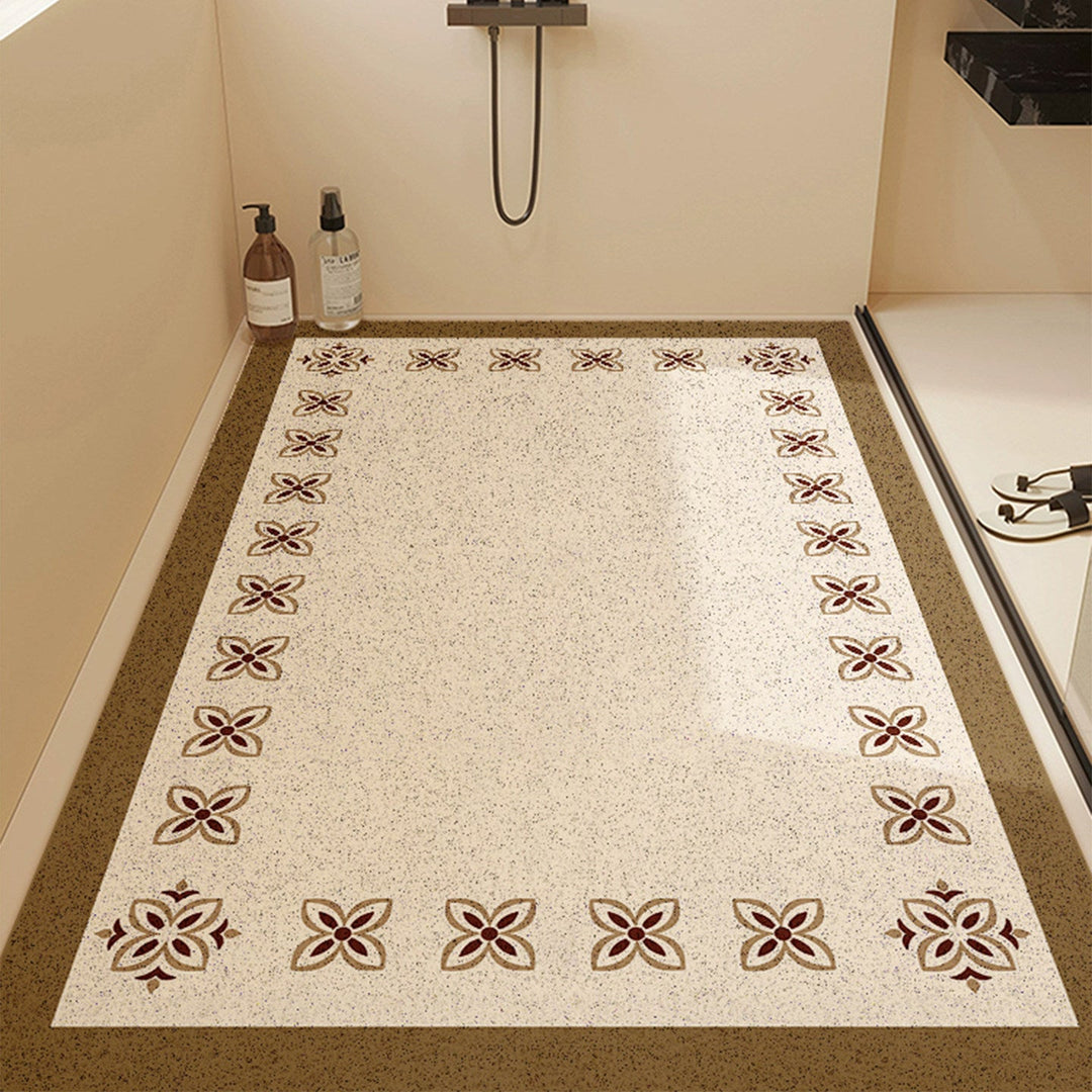 Decorative Floral Bath Mat