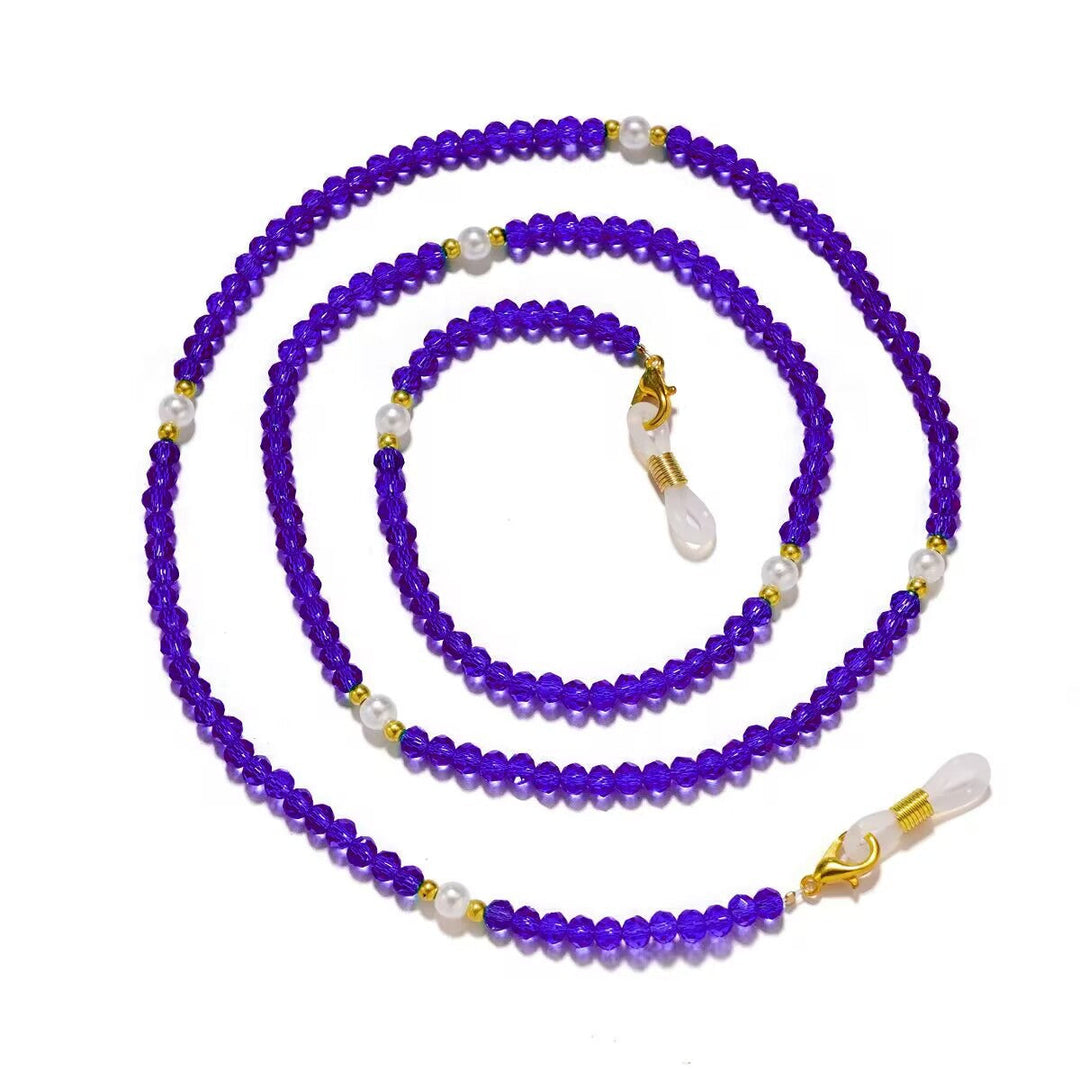 Elegant Crystal Beaded Eyewear Chain Kalsten