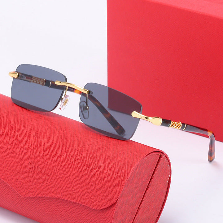 Women's elegant square sunglasses with luxury metal frame Kalsten
