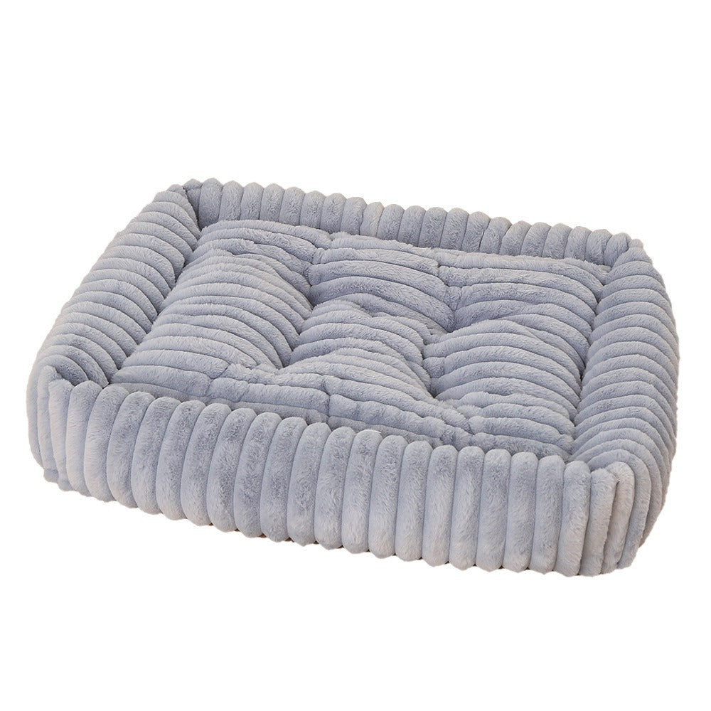 Women Plush Pet Bed with High Edge Kalsten
