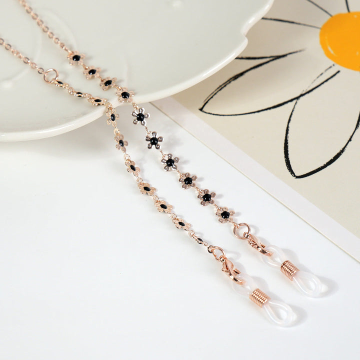 Luxurious Crystal-Embellished Eyewear Chain Kalsten