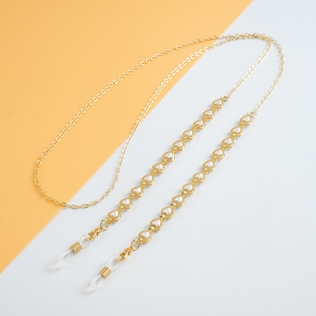 Elegant Pearl-Linked Eyewear Chain Kalsten