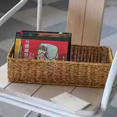 Stylish Rectangular Woven Organizer Kalsten