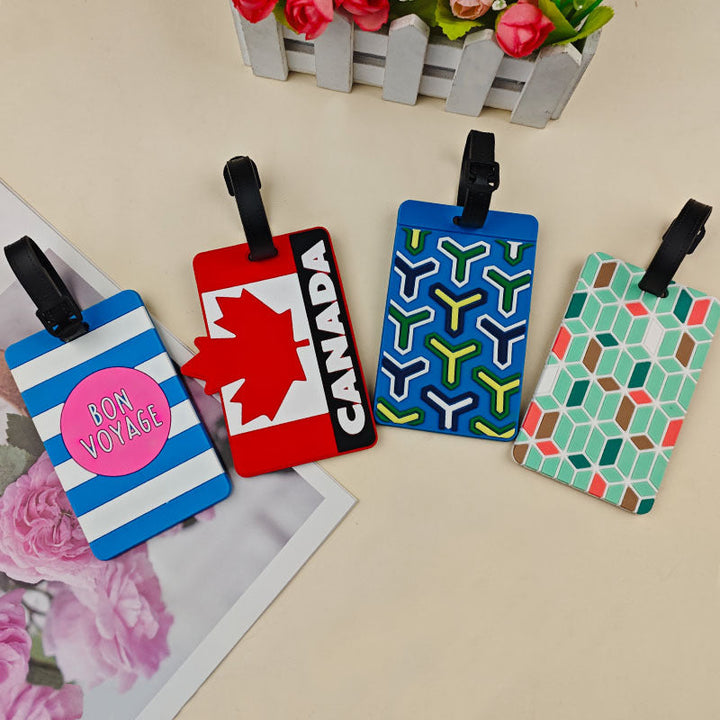 Unisex Vibrant Patterned Luggage Tag Kalsten