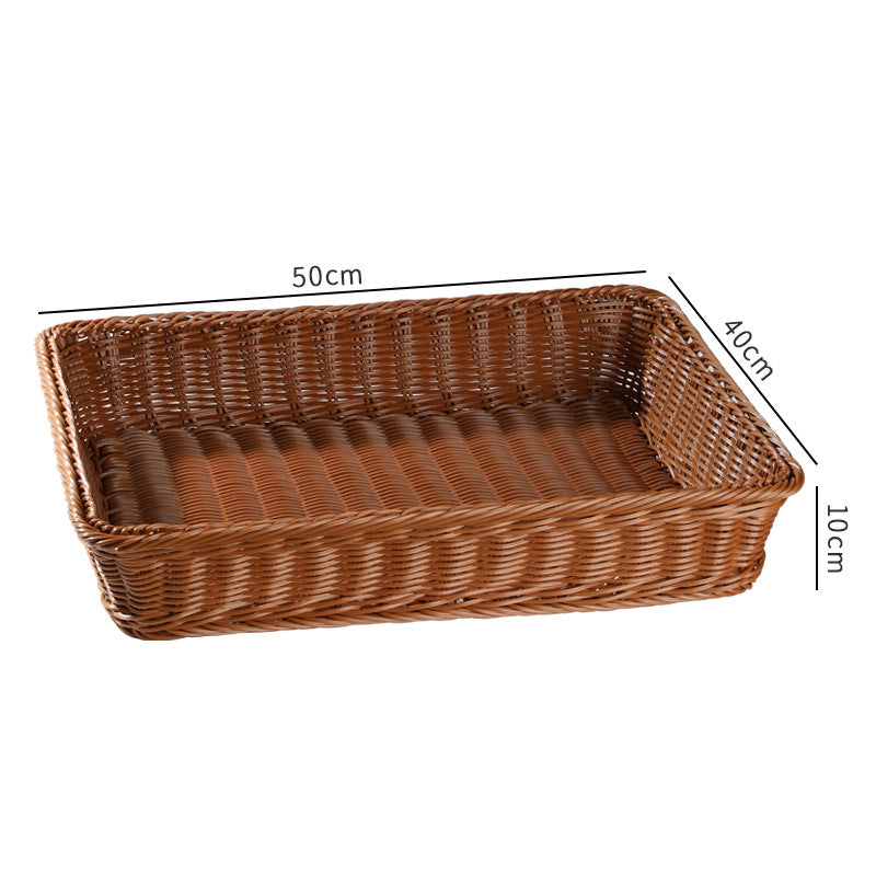 Handwoven Rustic Storage Basket with Ergonomic Design Kalsten