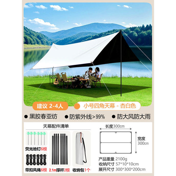 Wind and UV protection tent canopy Kalsten