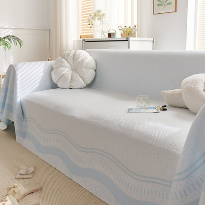 Elegant Leaf Patterned Sofa Cover