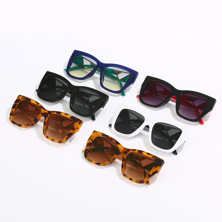 Women's Oversized Sunglasses with Modern Geometric Design and Elegant Metal Accent Kalsten