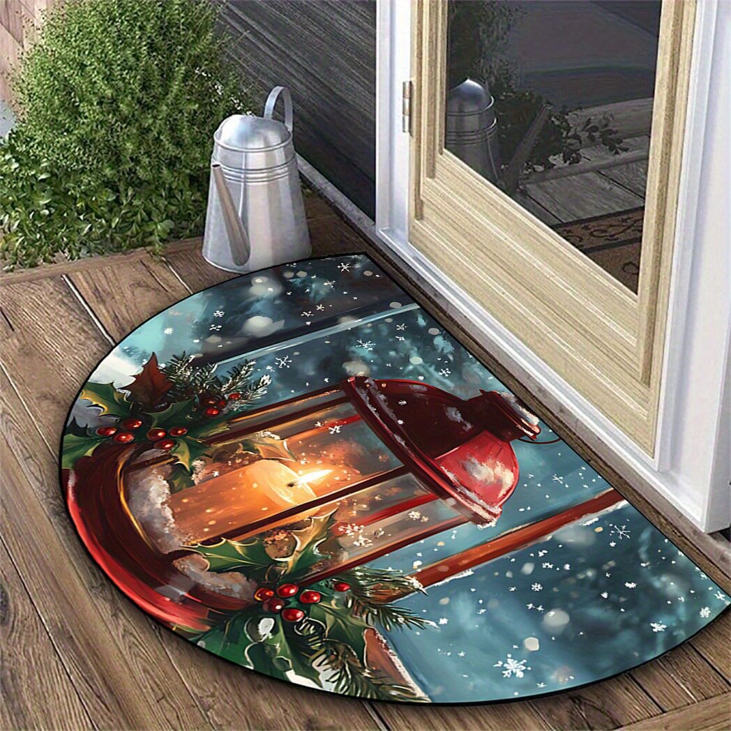 Festive Holiday-Themed Welcome Mat Acalora