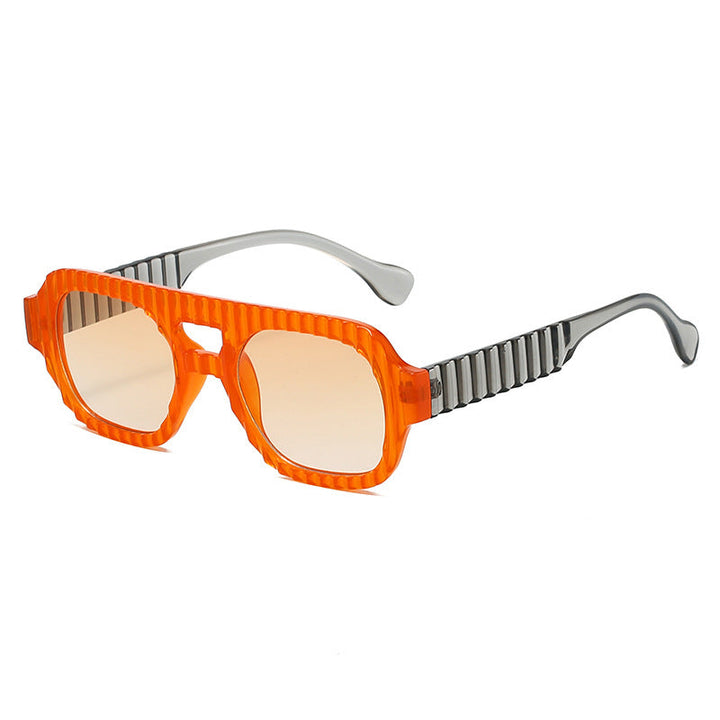 Ladies fashionable sunglasses in futuristic design with textured frame Kalsten
