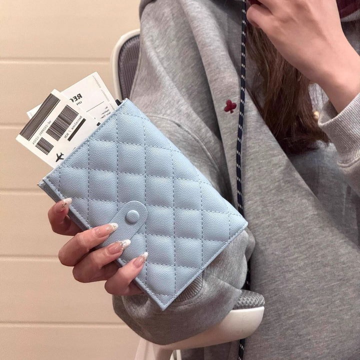 Quilted Leather Travel Document Organizer Kalsten