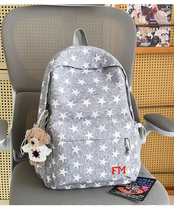 Casual Star-Printed School Backpack