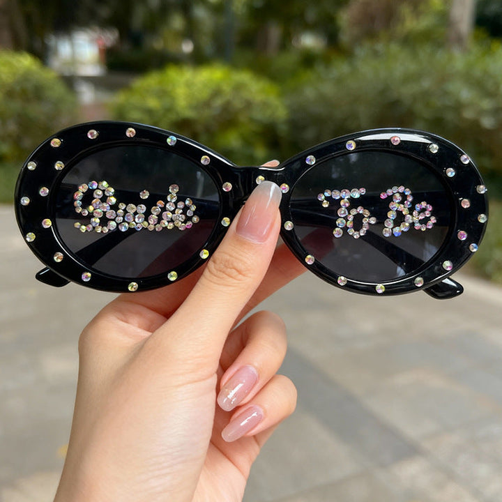 Rhinestone-Embellished Bridal Sunglasses Kalsten