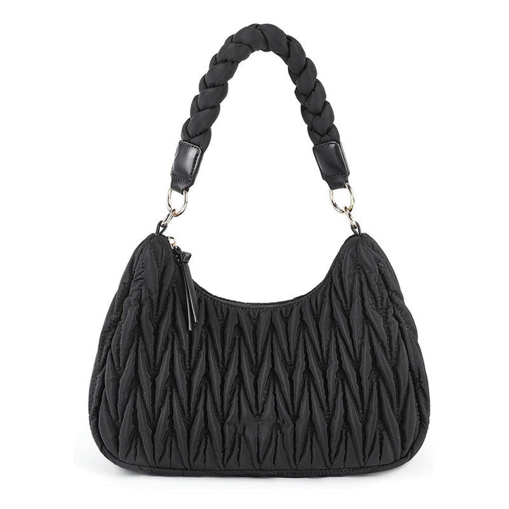 Fashionable shoulder bag with braided shoulder strap Kalsten