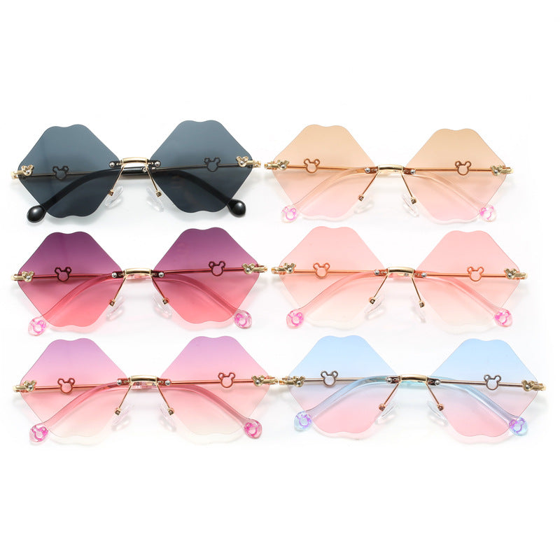 Ladies geometric oversized sunglasses with detailed, luxurious frame Kalsten