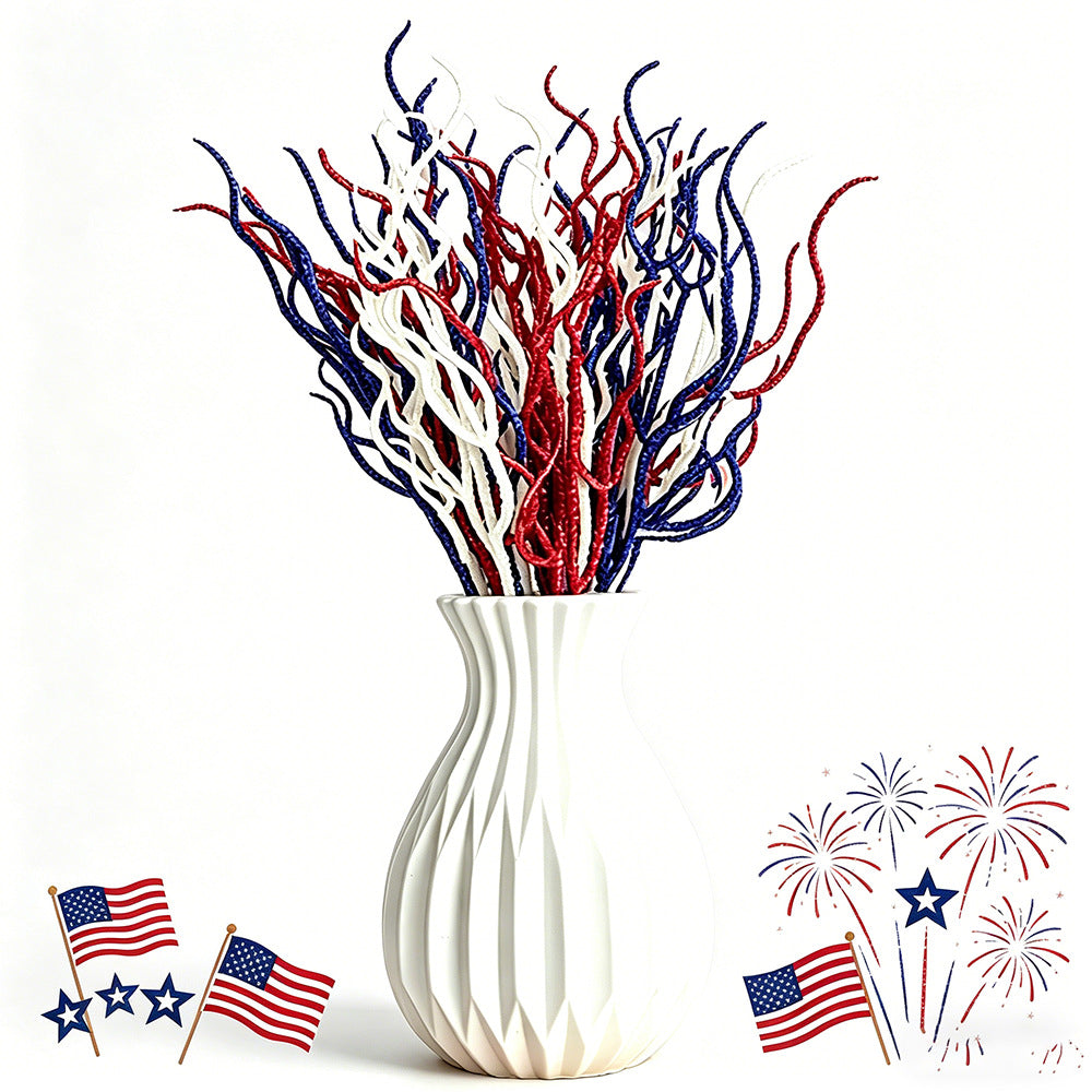 Unisex nan glittering decorative branches made of plastic flexible decoration stems for vase Kalsten