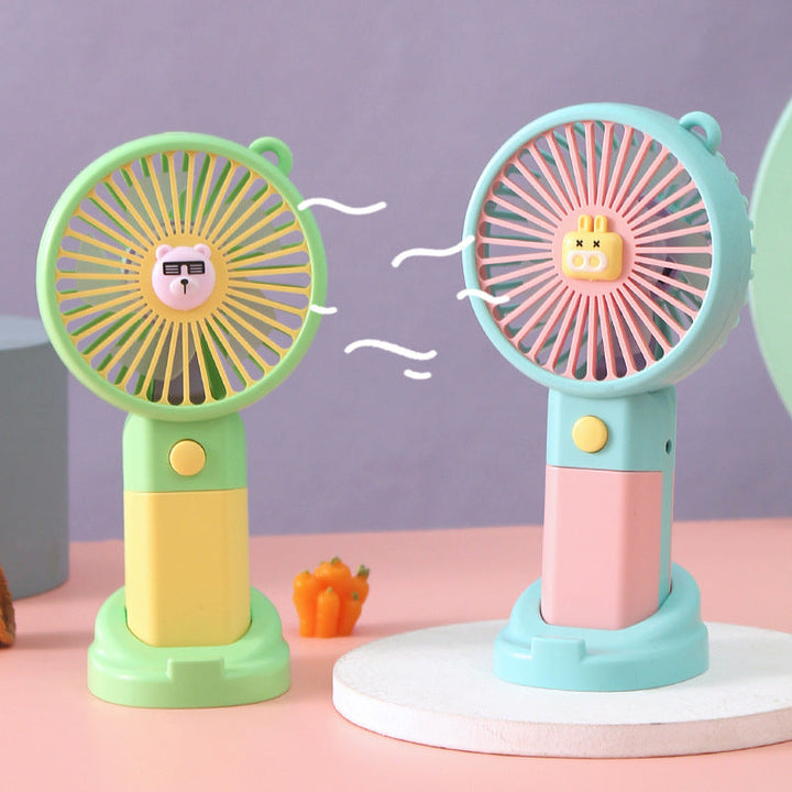 Unisex Portable Hand Fan with Cute Animal Design Kalsten