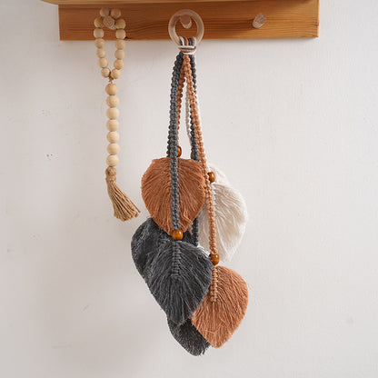 Macrame Leaf Wall Hanging Decor Acalora