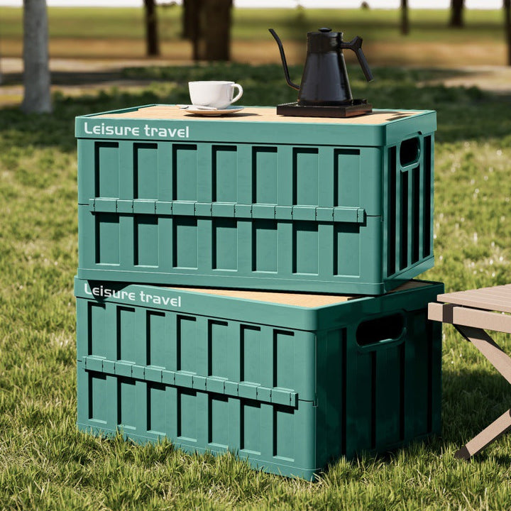 Unisex practical storage box with wooden lid Kalsten