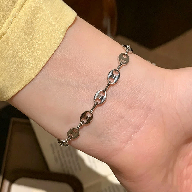 Modern Chunky Linked Chain Necklace Kalsten