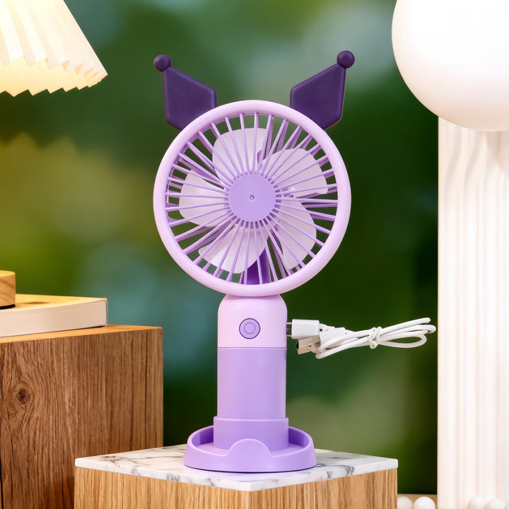 Ladies Portable Table Fan with Cute Ear Design Kalsten