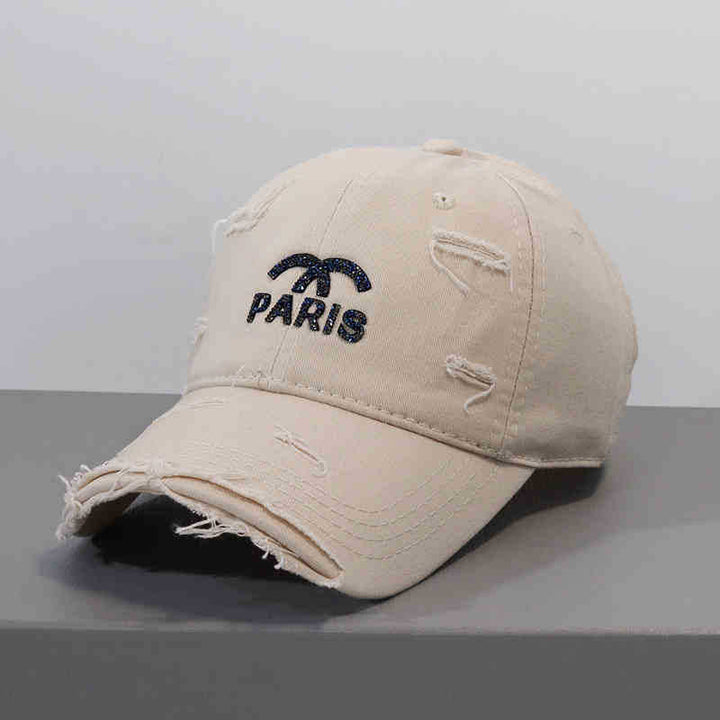 Women's Distressed Graphic Adjustable Baseball Cap Kalsten