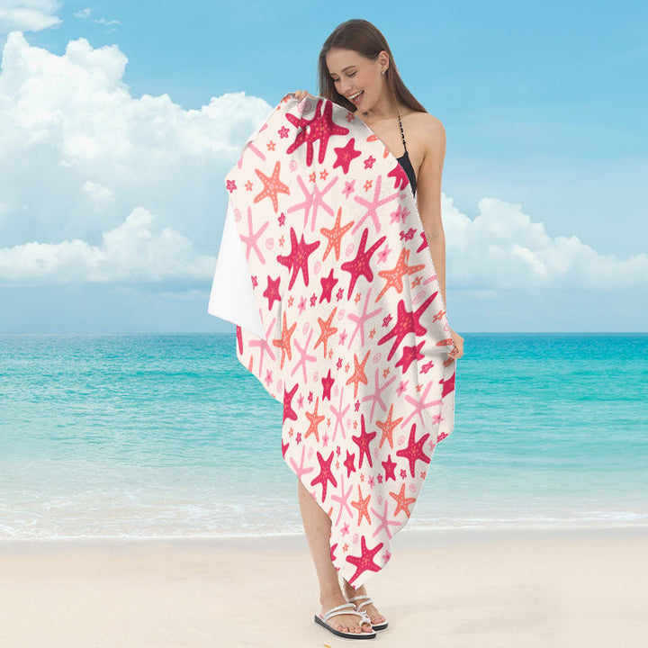 Beach towel with maritime star motif Kalsten