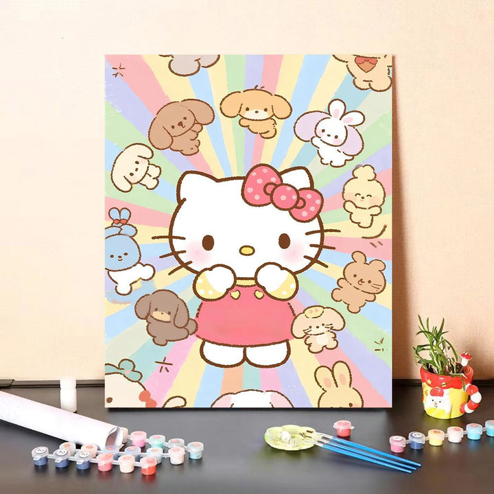 Cute Character Paint by Numbers Canvas Art Kit Kalsten