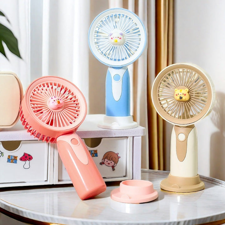 Women's Portable Handheld Fan with Animal Design Kalsten