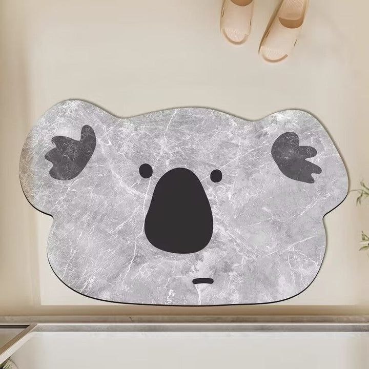 Cute Hippo-Shaped Bath Mat