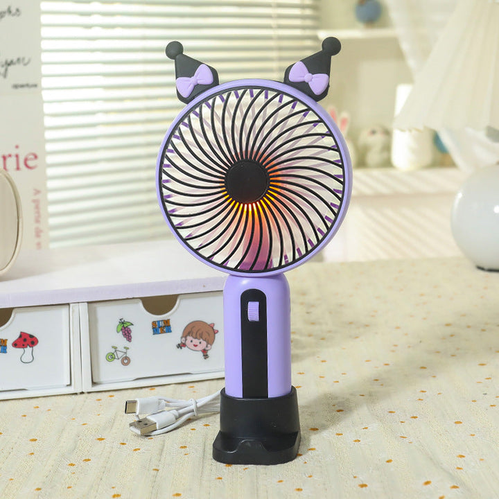 Ladies Portable Hand Fan with USB Connection and LED Lighting Kalsten