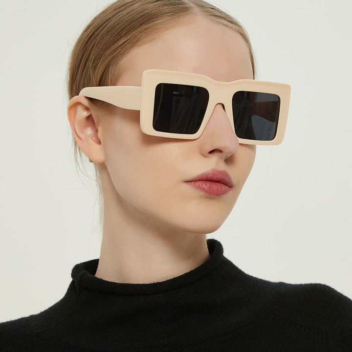 Women square sunglasses with transparent frame and UV protection Kalsten