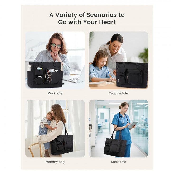 Practical everyday bag with multifunctional compartments Kalsten