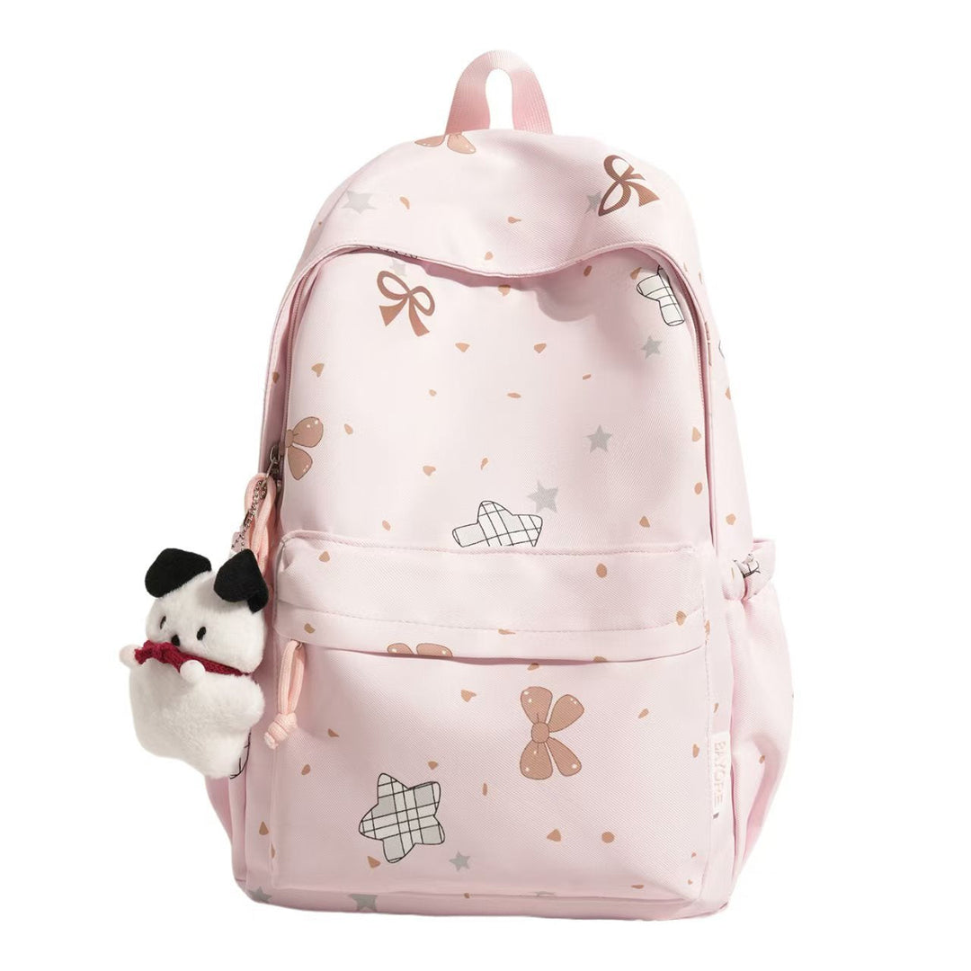 Adorable Bow-Patterned Backpack Kalsten