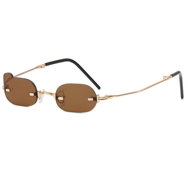 Ladies exclusive fashionable sunglasses with shiny metal frame Kalsten