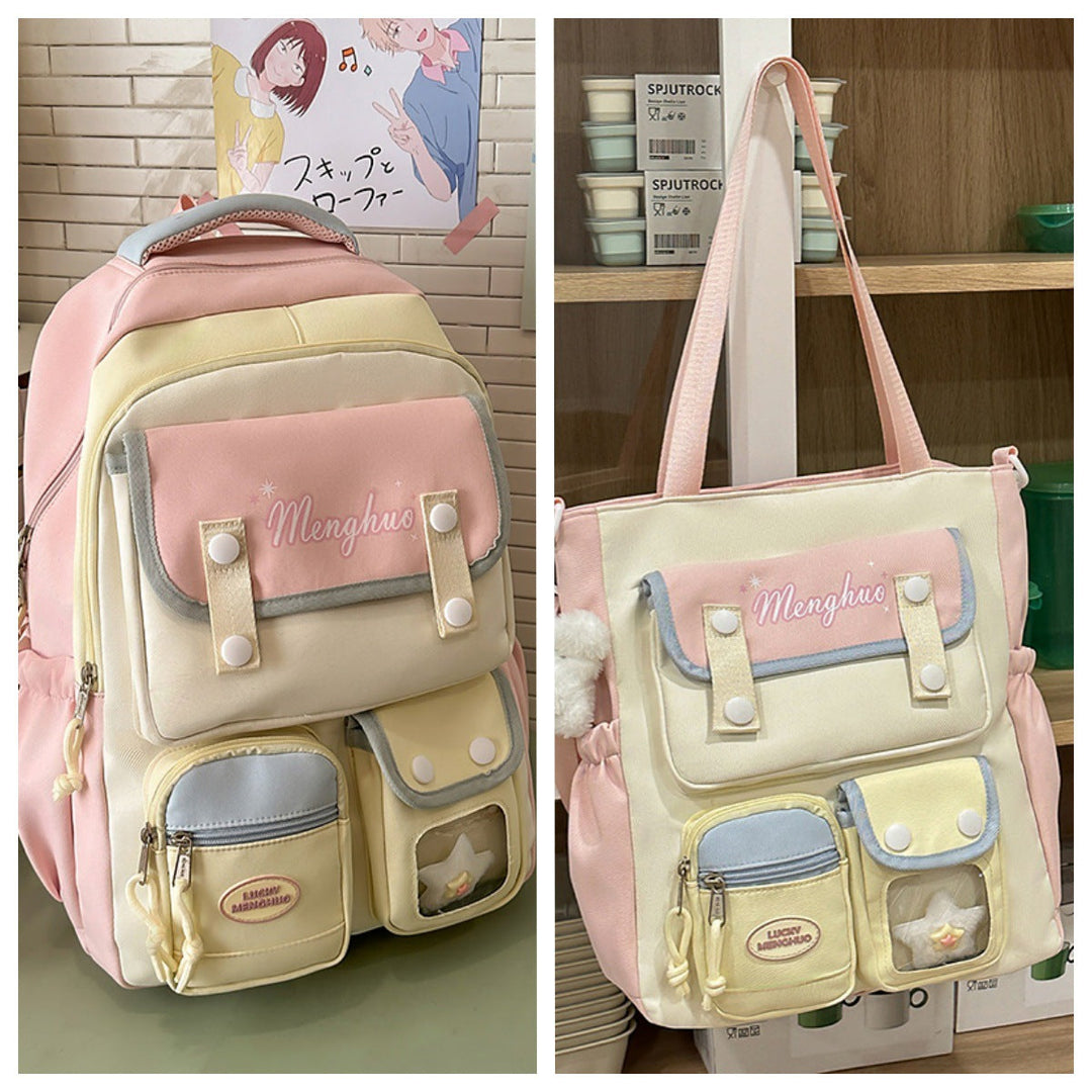 Multi-Functional Anime-Inspired School Backpack