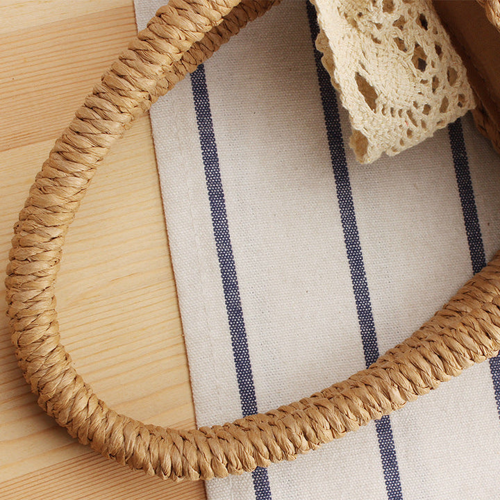 Basket bag with elegant lace Kalsten