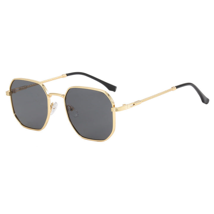 Ladies extravagant geometric sunglasses with striking metal frame Kalsten