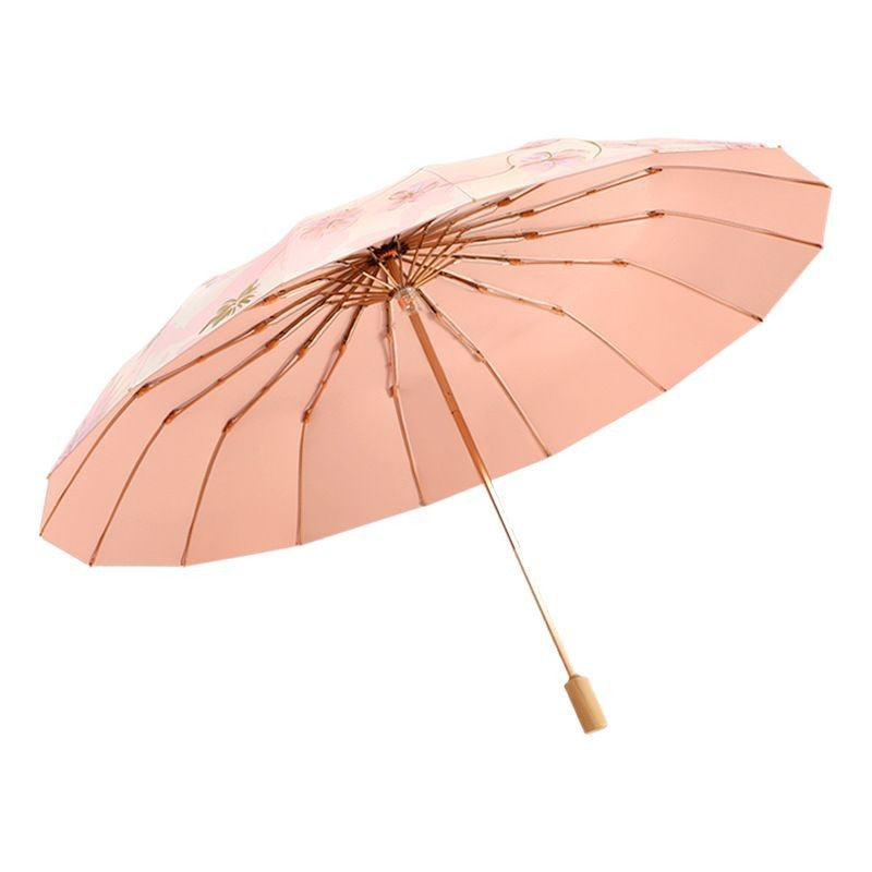 Ladies Folding Umbrella with Floral Designs Kalsten