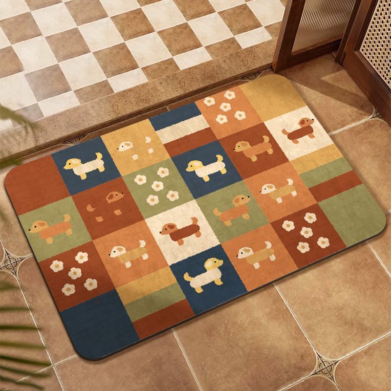 Abstract Patterned Memory Foam Bath Mat Kalsten