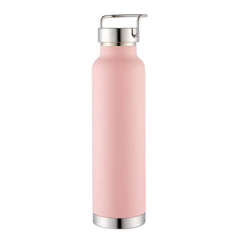 Double-Wall Vacuum Insulated Stainless Steel Water Bottle With Twist-Lock Carry Lid